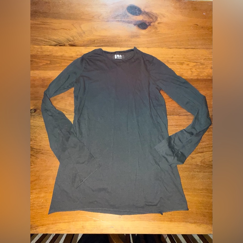 Labo.art Basica Long Sleeve T-shirt charcoal dark grey size 2 (M) perfect condit - Picture 10 of 12